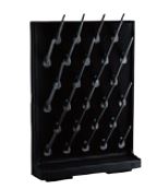 PP SINGLE PLANE PEGBOARD (BLACK) 27 ก้าน