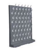 PP SINGLE PLANE PEGBOARD (GREY) 52 ก้าน