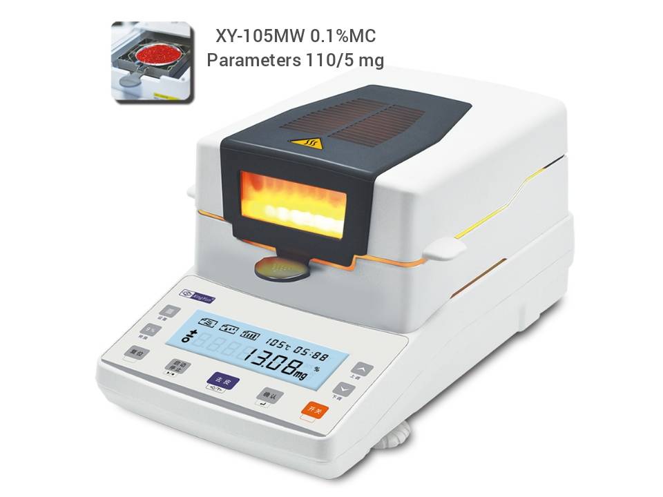 Halogen Moisture analyzer XY-105MW (0.1%MC)